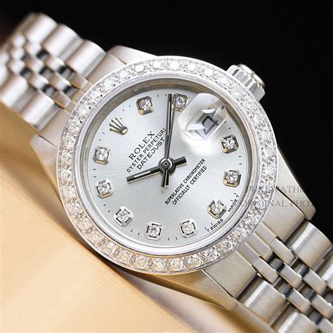 ladies Rolex oyster perpetual diamond